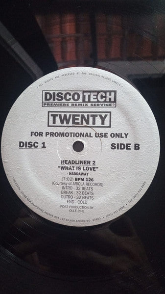 Various : DiscoTech Twenty (3x12", Comp, Promo)