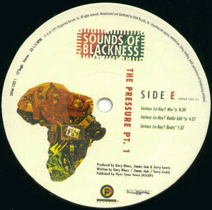 Sounds Of Blackness : The Pressure Pt.1 (2x12", Promo, Gat)