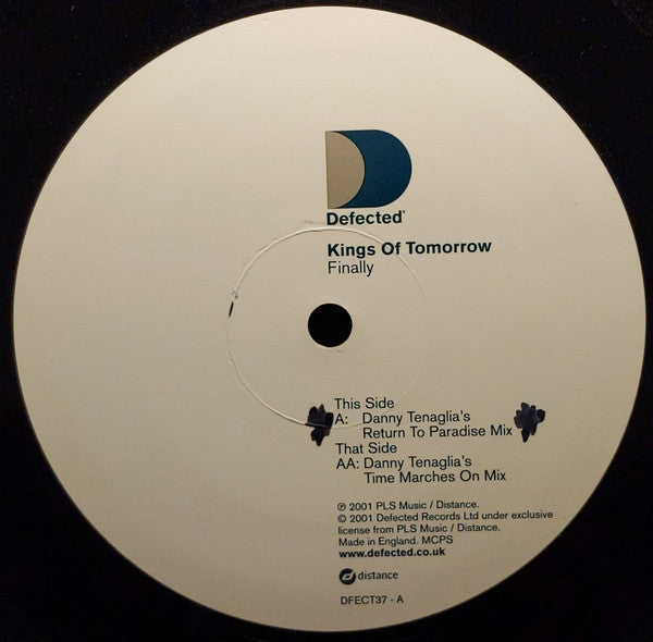 Kings Of Tomorrow Featuring Julie McKnight : Finally (The Danny Tenaglia Remixes) (12")