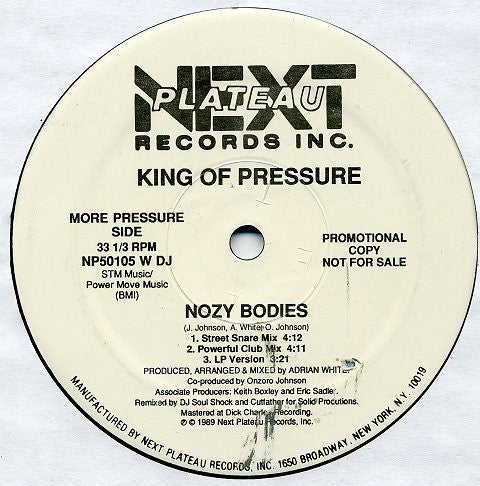 Kings Of Pressure : Tales From The Darkside / Nozy Bodies (12", Promo)