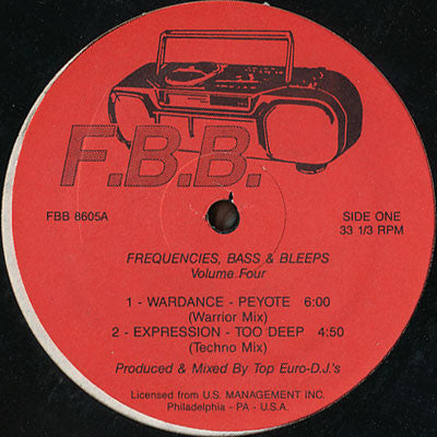 Various : Frequencies, Bass & Bleeps Volume Four (12", Unofficial)