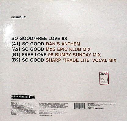 Juliet Roberts : So Good / Free Love 98 (12")