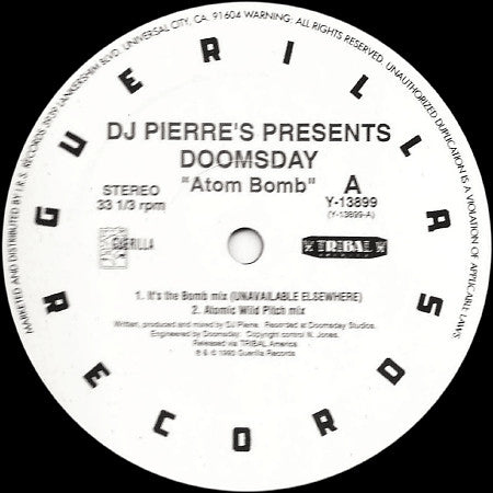 DJ Pierre Presents Doomsday : Atom Bomb (12")