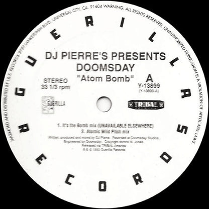 DJ Pierre Presents Doomsday : Atom Bomb (12")