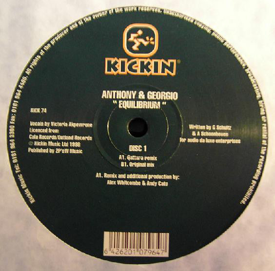 Anthony & Georgio : Equilibrium (2x12")