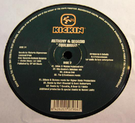 Anthony & Georgio : Equilibrium (2x12")
