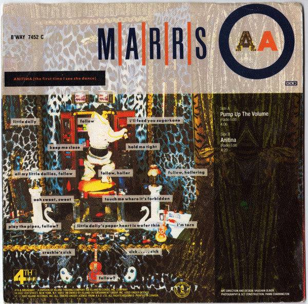 M|A|R|R|S : Pump Up The Volume (7", Spe)