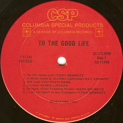 Various : To The Good Life (LP, Comp)