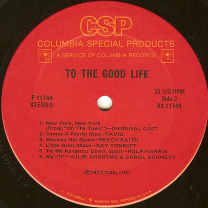 Various : To The Good Life (LP, Comp)