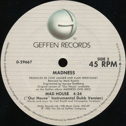 Madness : Our House (12", Maxi, All)