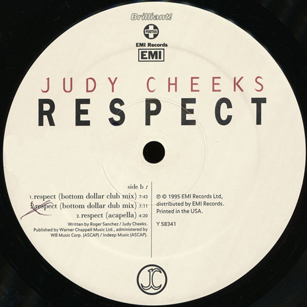 Judy Cheeks : Respect (12")