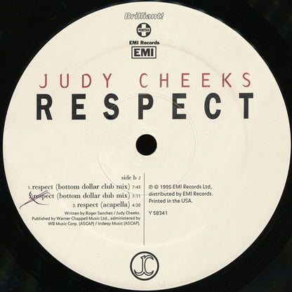 Judy Cheeks : Respect (12")
