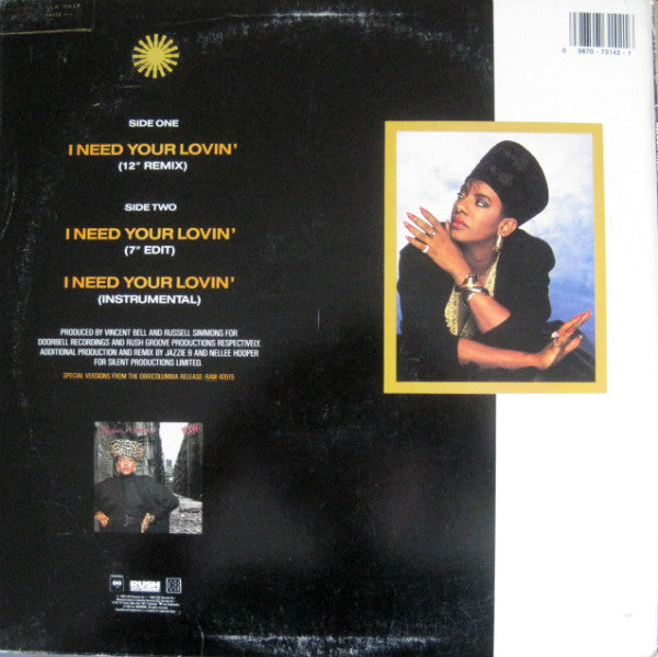 Alyson Williams : I Need Your Lovin' (12")