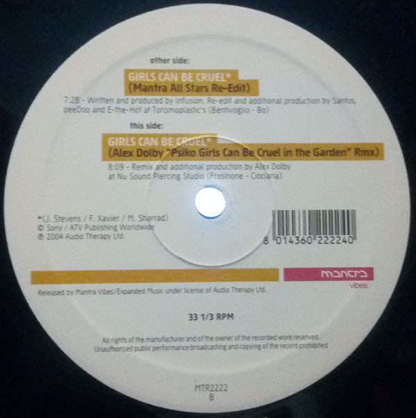 Infusion : Girls Can Be Cruel (12")