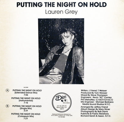 Lauren Grey : Putting The Night On Hold (Extended Dance Mix) (12")