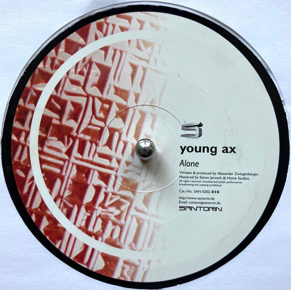 Young Ax : Alone / Sunset (12")