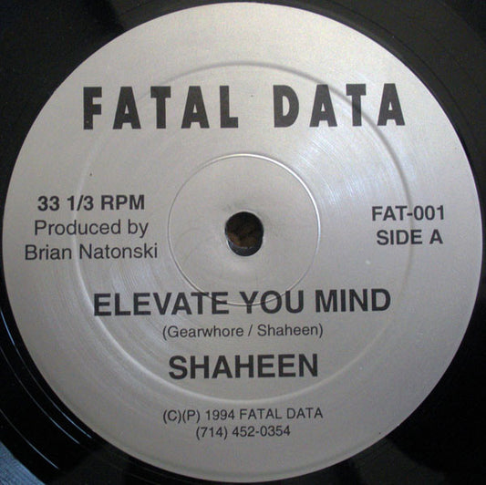 Shaheen : Elevate You Mind (12")
