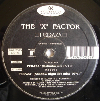 The X Factor : Peraza (12")