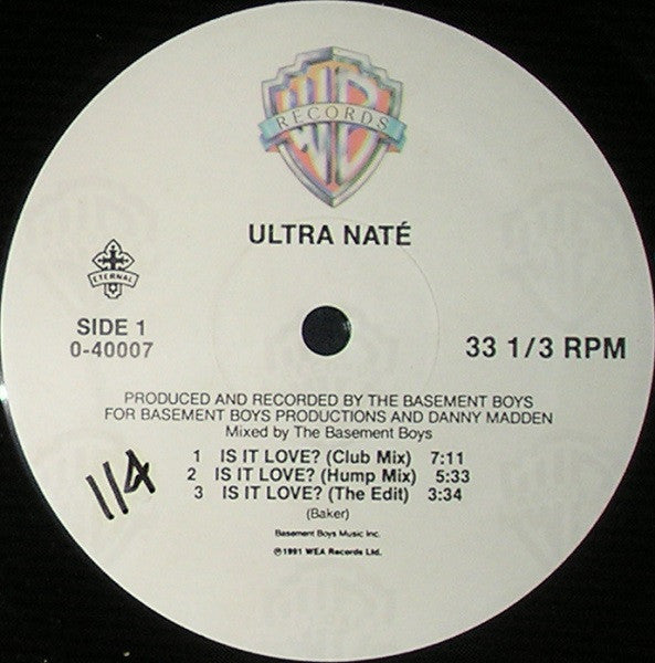 The Basement Boys Present Ultra Naté : Is It Love? / Scandal (12")