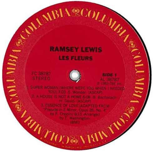Ramsey Lewis : Les Fleurs (LP, Album, Pit)