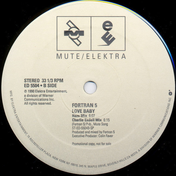 Fortran 5 : Love Baby (12", Promo)
