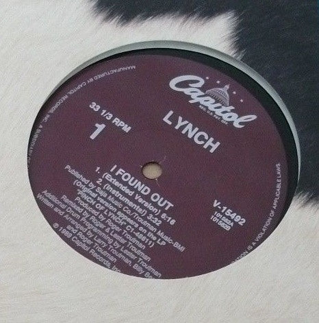Roger Lynch : I Found Out (12")