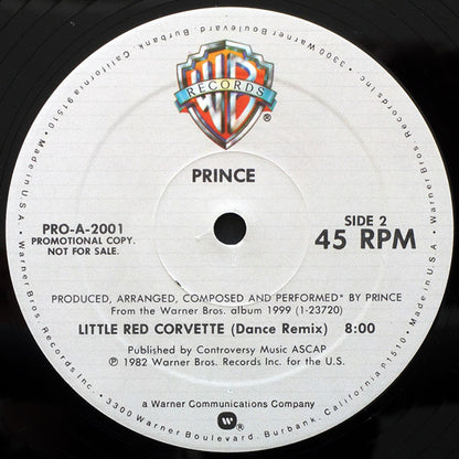 Prince : Little Red Corvette (12", Promo)