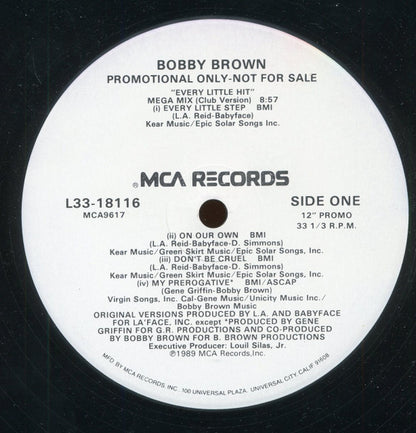 Bobby Brown : Every Little Hit (Mega Mix) (12", Promo)