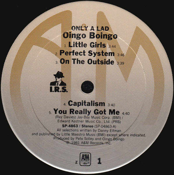 Oingo Boingo : Only A Lad (LP, Album, San)