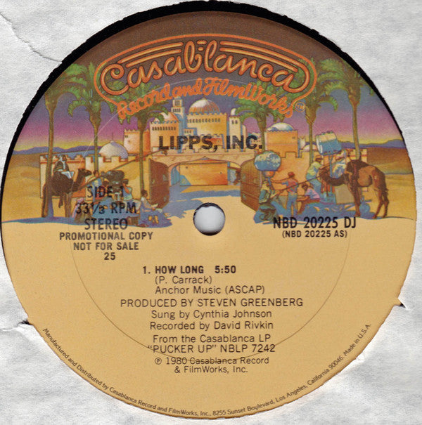 Lipps, Inc. : How Long (12", S/Sided, Promo)