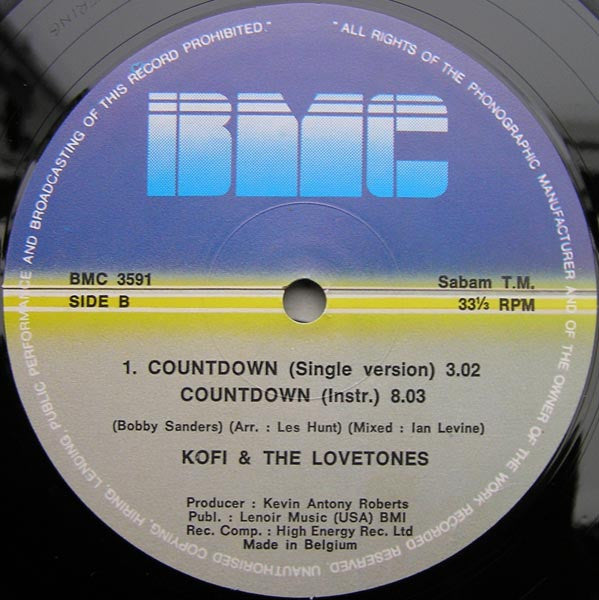 Kofi & The Love Tones : Countdown (12")