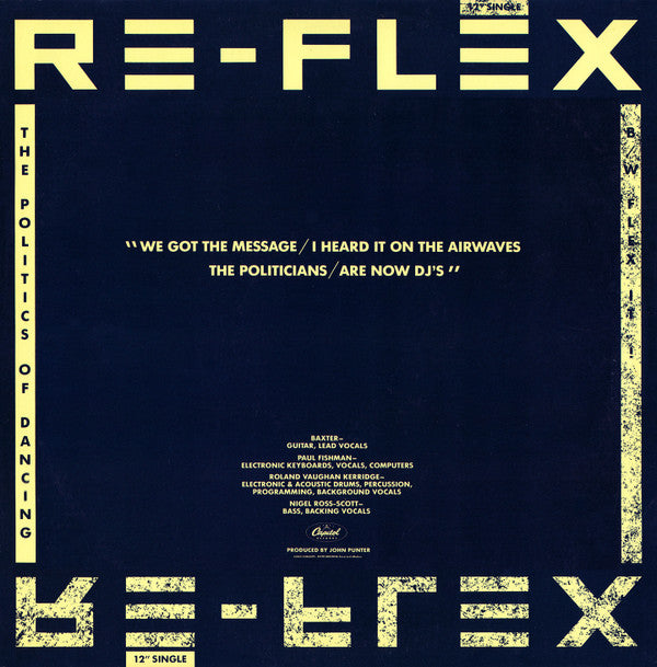 Re-Flex (2) : The Politics Of Dancing (12", Single)