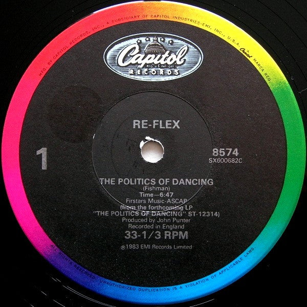Re-Flex (2) : The Politics Of Dancing (12", Single)