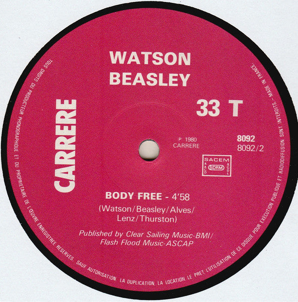 Watson Beasley : Breakaway (12", Single)
