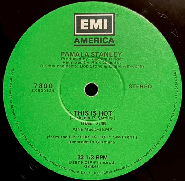 Pamala Stanley : This Is Hot (12")