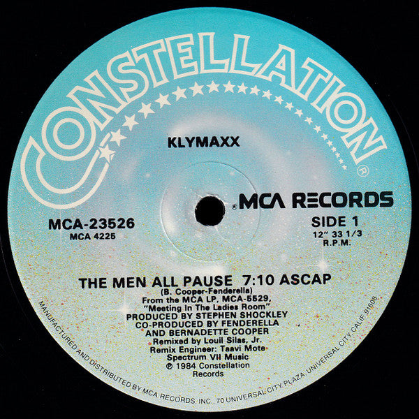 Klymaxx : The Men All Pause (12", Maxi)