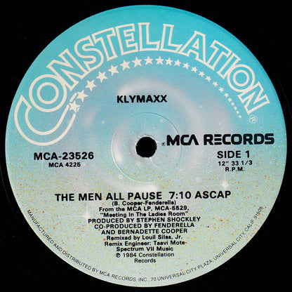 Klymaxx : The Men All Pause (12", Maxi)
