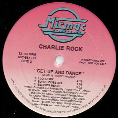 Charlie Rock : Listen To Your Heart (12", Promo)
