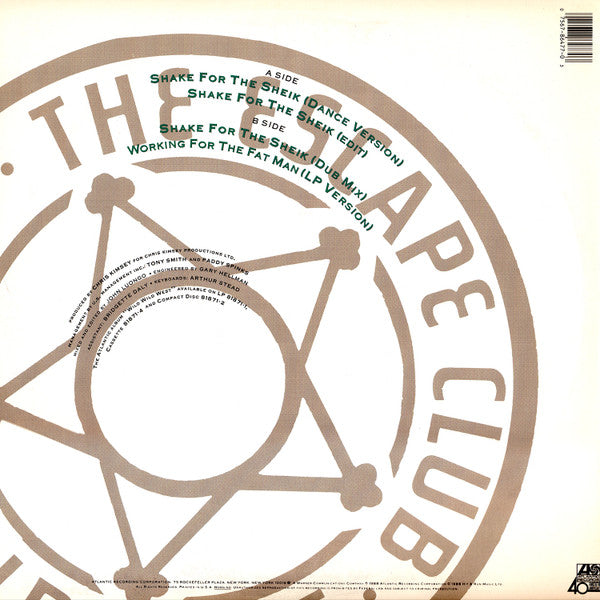 The Escape Club : Shake For The Sheik (12")