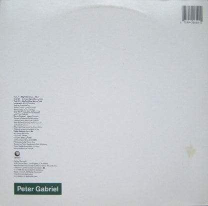 Peter Gabriel : Big Time (12", Maxi, SRC)