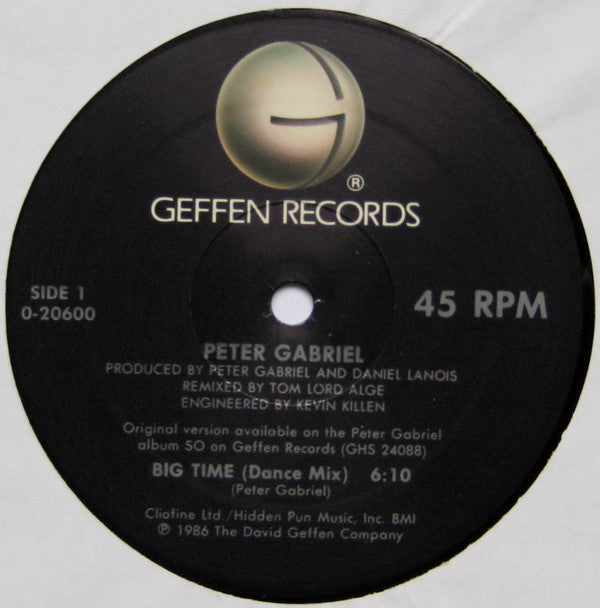 Peter Gabriel : Big Time (12", Maxi, SRC)