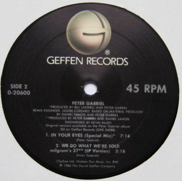 Peter Gabriel : Big Time (12", Maxi, SRC)