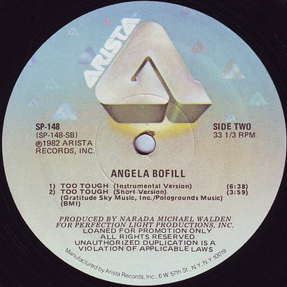 Angela Bofill : Too Tough (12", Promo)