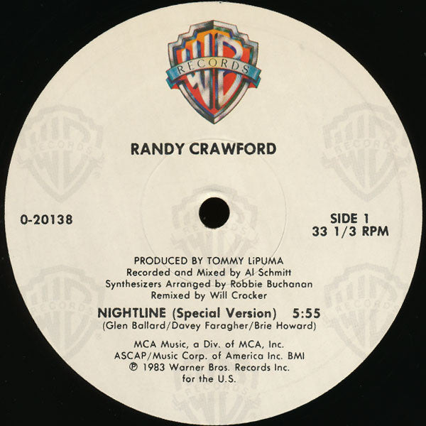 Randy Crawford : Nightline (12", Maxi)