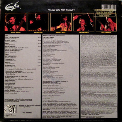 Cabo Frio : Right On The Money (LP, Album)