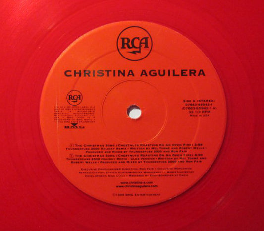 Christina Aguilera : The Christmas Song (Chestnuts Roasting On An Open Fire) (12", Red)