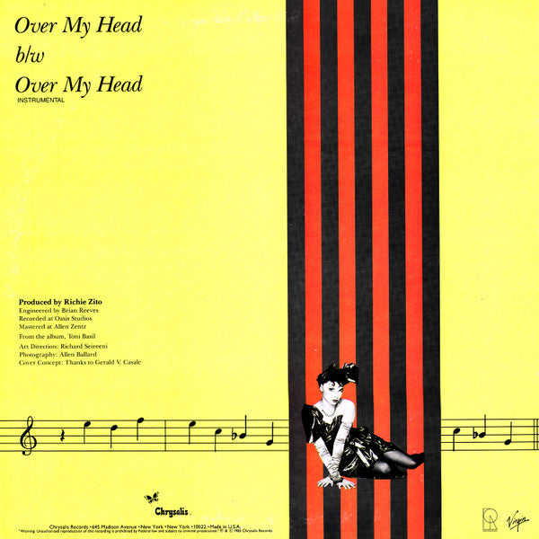 Toni Basil : Over My Head (12", Pit)