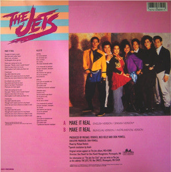 The Jets : Make It Real (12", Single, Glo)