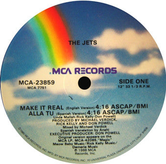 The Jets : Make It Real (12", Single, Glo)