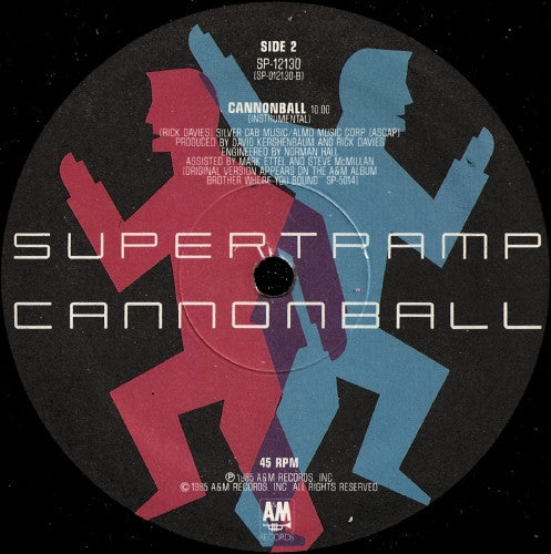 Supertramp : Cannonball (12", Single)